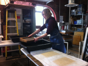 Papermaking in the studio
